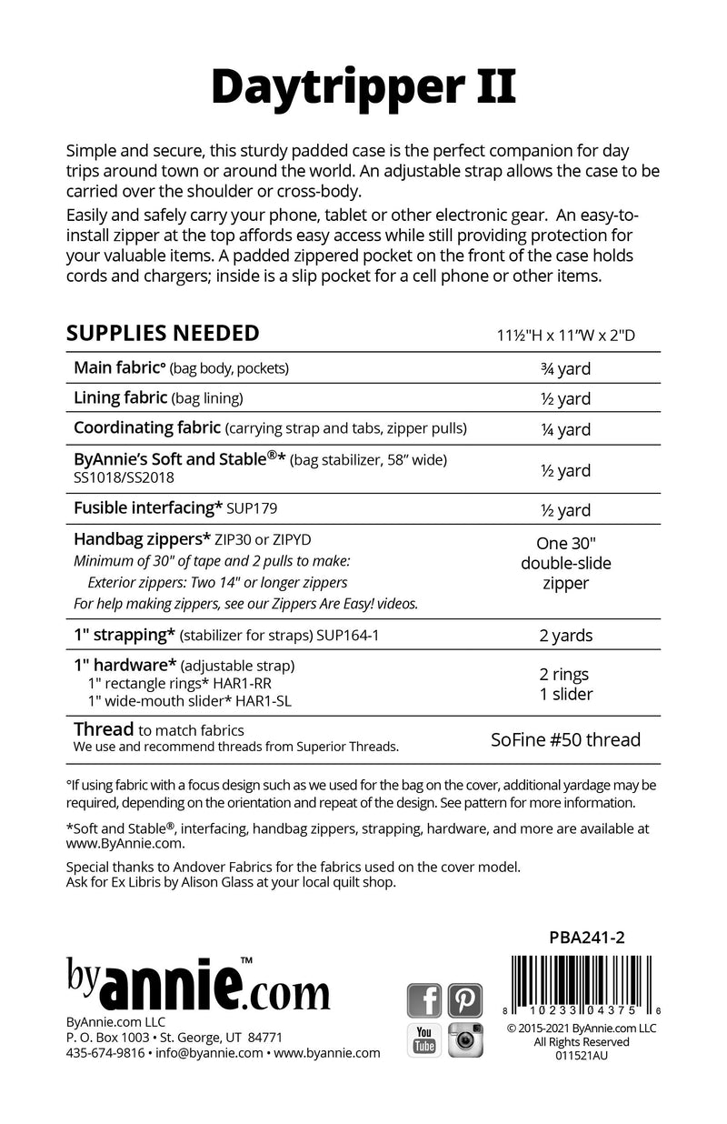 Daytripper 2.0 Crossbody Case Pattern PBA241-2