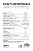 Going Places Garment Bag PBA259