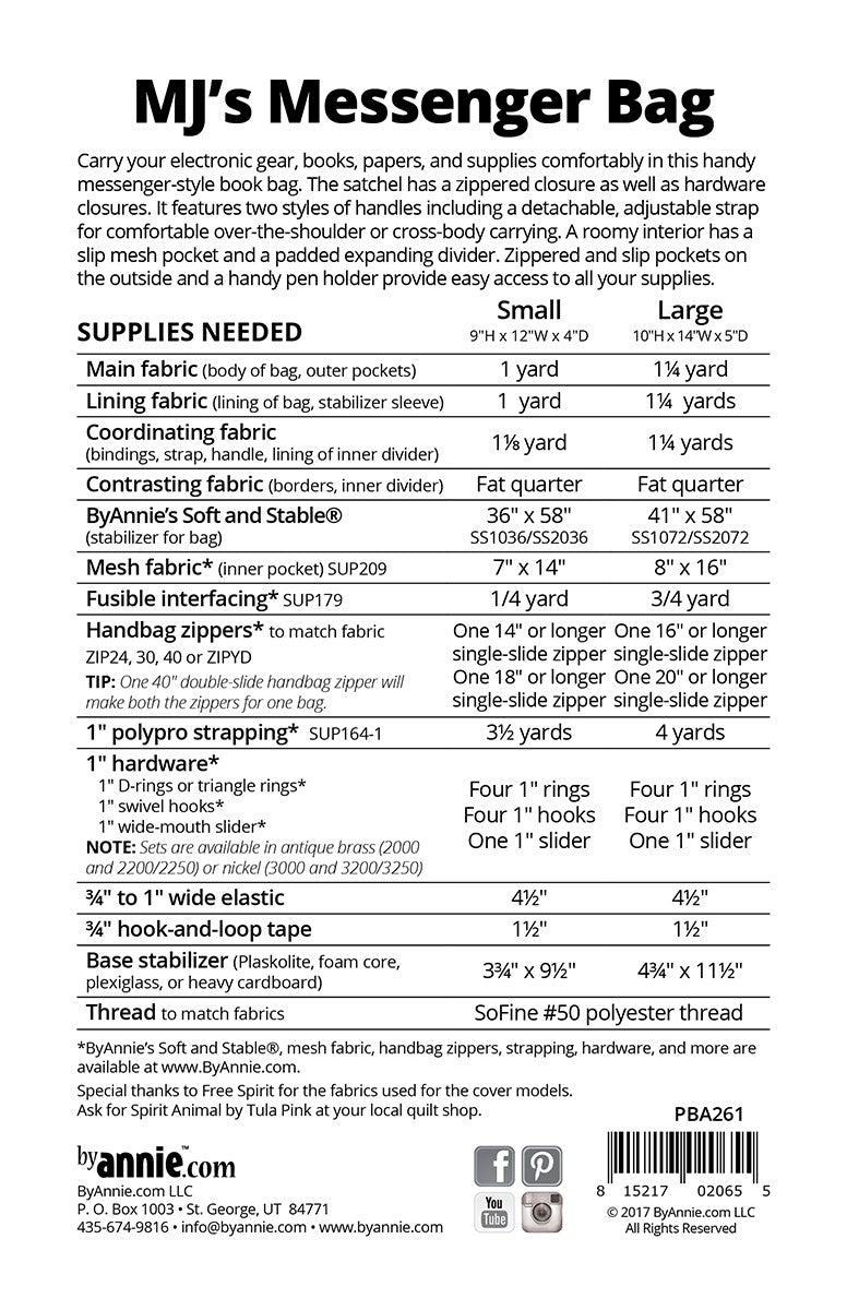 MJ's Messenger Bag PBA261