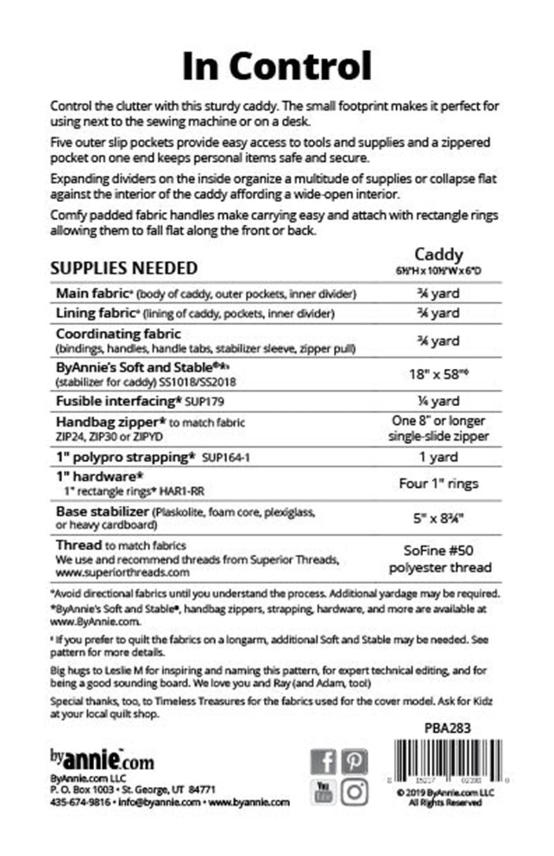 In Control Pattern PBA283