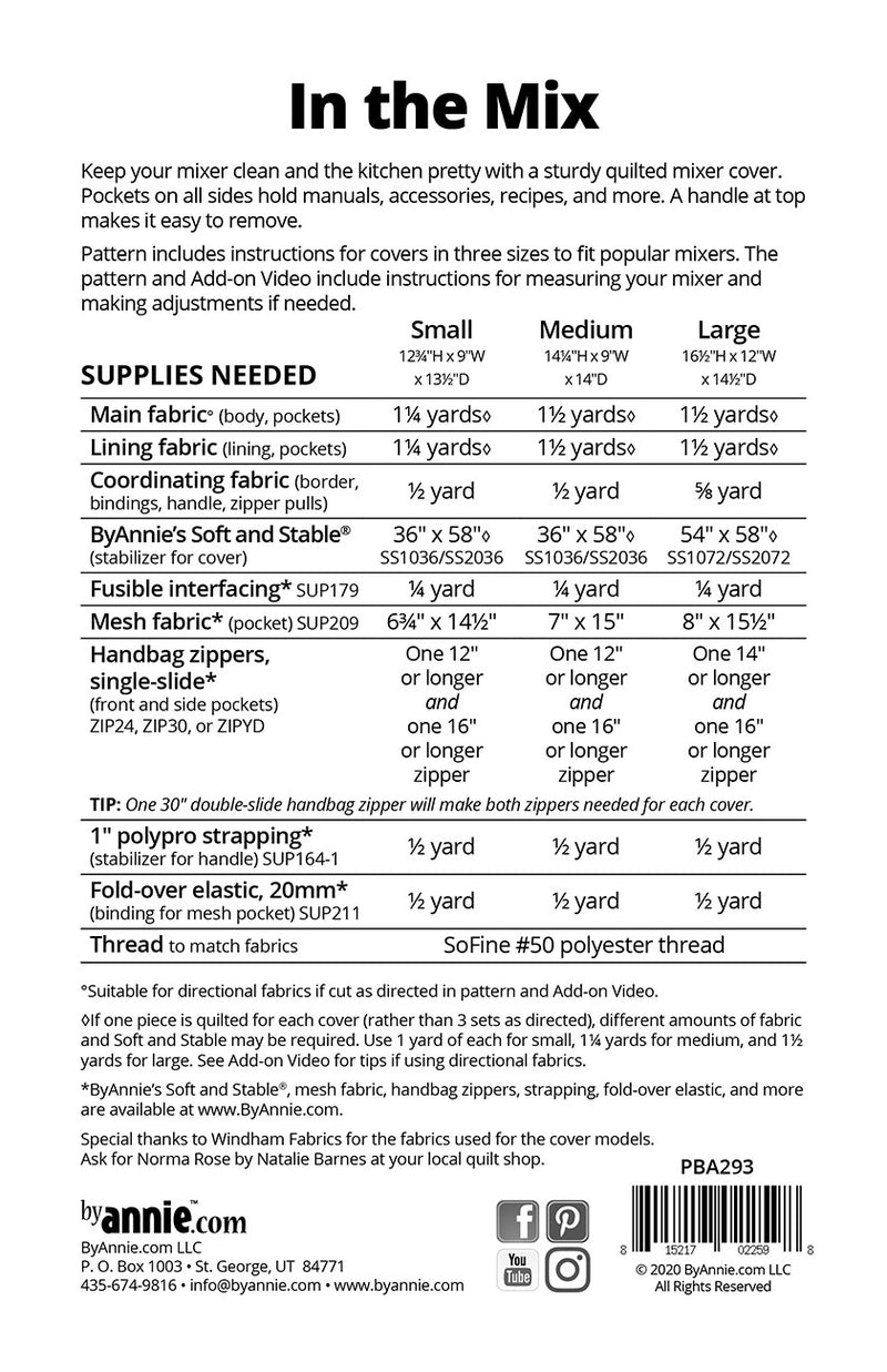 In The Mix Pattern PBA293