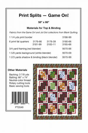 Print Splits Game On! PTN2049