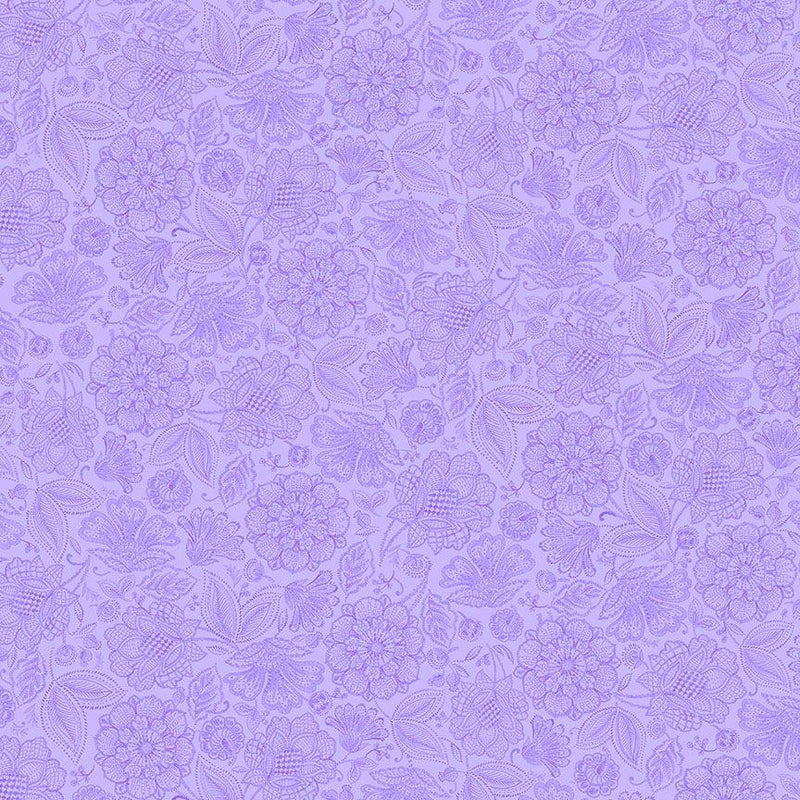 Packed Jacobean Toile-Lavender INDIGO-CD3414-LAVENDER