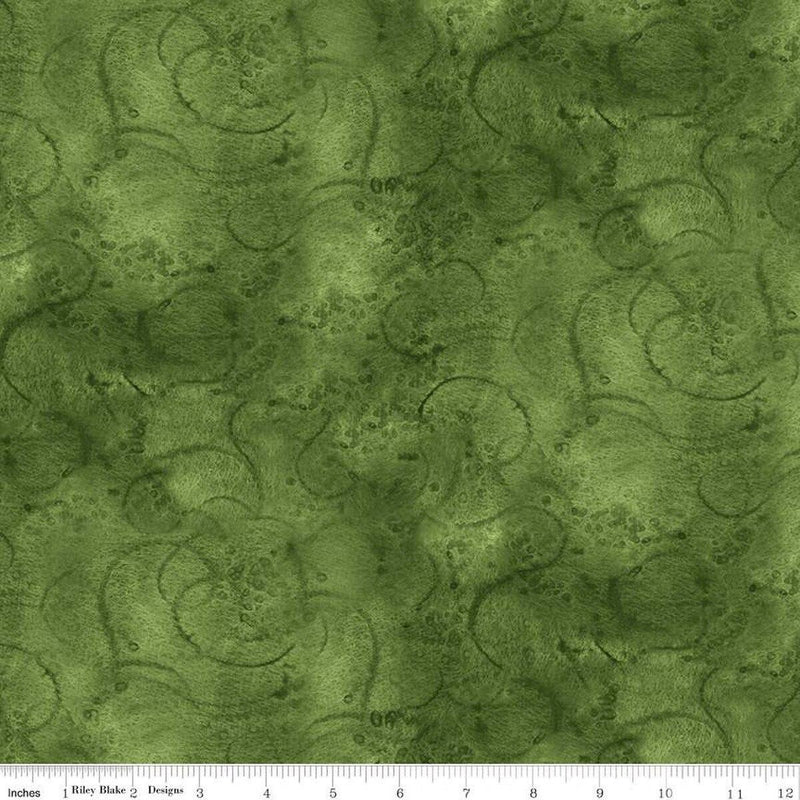 Painter's Watercolor Swirl-Basil C680-BASIL
