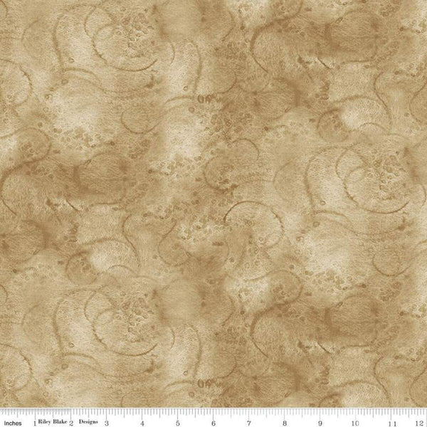 Painter's Watercolor Swirl-Khaki C680-KHAKI