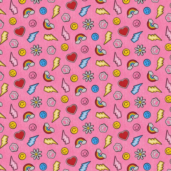 Patch Perfect-Smileys & Rainbows Pink 12026120