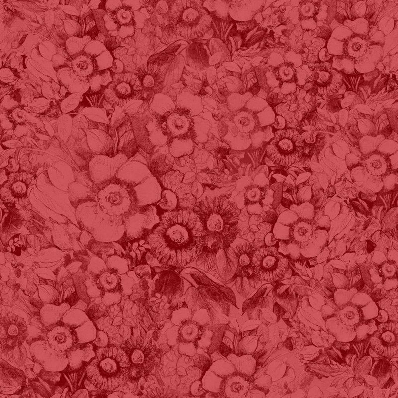 Patchwork Picnic-Packed Floral Red W105-015-333