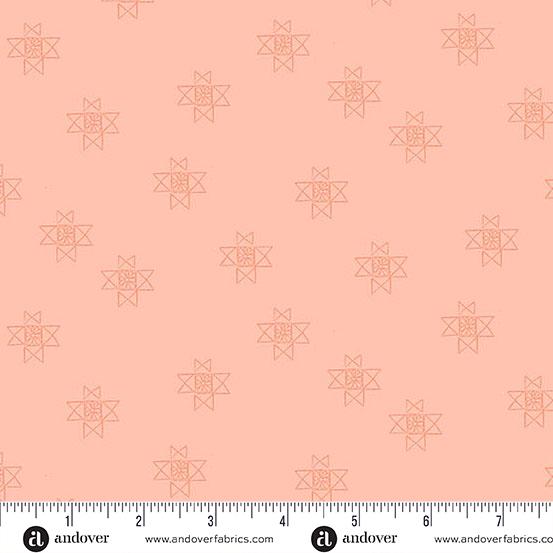 Petals & Stitches - Coral Ohio Star A-1572-O