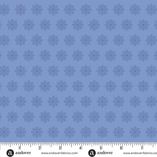 Petals & Stitches - Denim Tiled Dresden A-1568-B