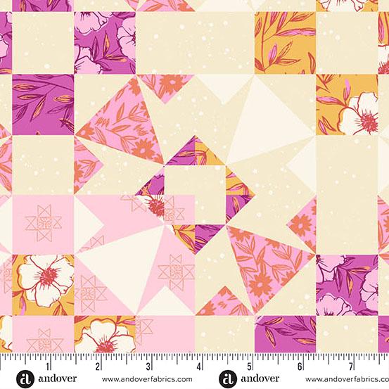 Petals & Stitches - Fandango Garden Blocks A-1573-E