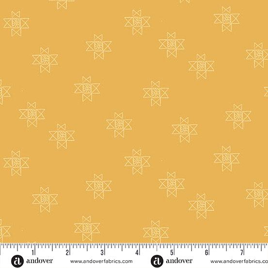 Petals & Stitches - Gold Ohio Star A-1572-Y