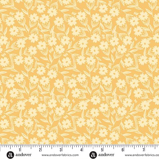 Petals & Stitches - Golden Yellow Sunshine Blooms A-1569-Y