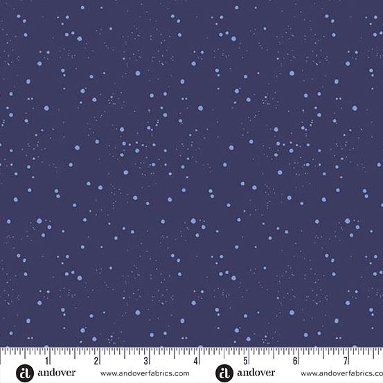 Petals & Stitches - Indigo Tinted Dots A-1571-B
