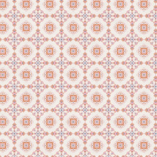 Pieces Of India-Bombay Foulard Tan/Pink 12025710