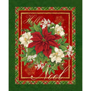 Poinsettia Bloom 36" Panel-Multi DDC12350-MULT-D