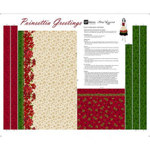Poinsettia Greetings-36" Apron Panel 2600-31080-X