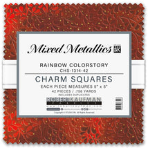 Precut Charm Squares-Mixed Metallics CHS-1314-42
