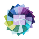 Precut FQ Bundle-Expressions Hand Dyes-Misty Meadows FQ-21005-16