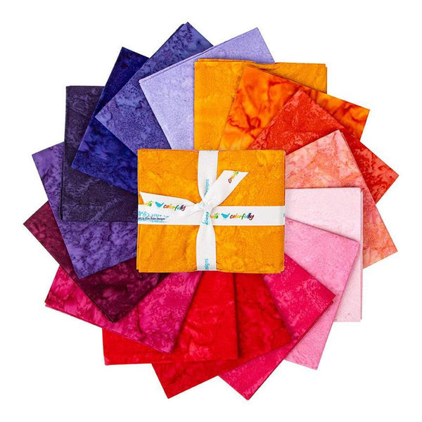 Precut FQ Bundle-Expressions Hand Dyes-Sunset Sorbet FQ-21003-16