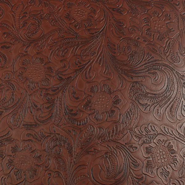 Precut Vinyl - Western Floral- Brown 18"x54"