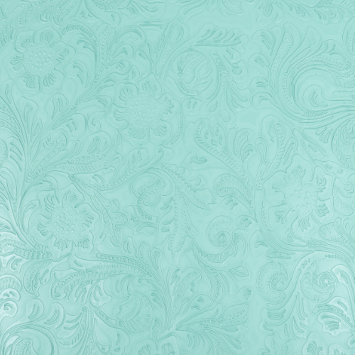 Precut Vinyl - Western Floral- Mint - 18"x54"