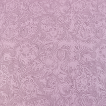 Precut Vinyl - Western Floral Faux Leather - Lavender WF-109 - 18" x 54"