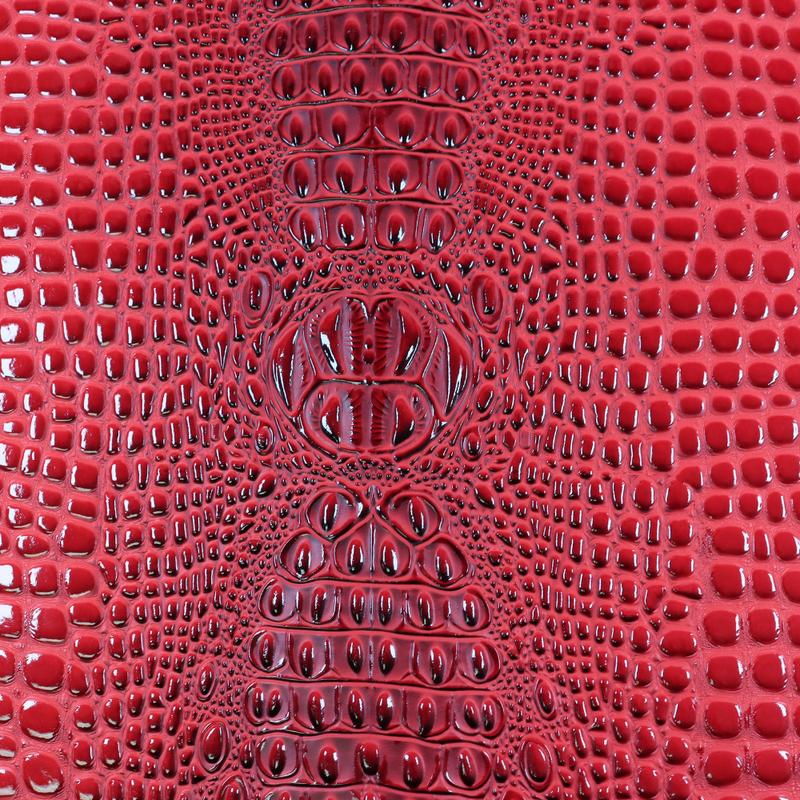 Precut Vinyl - Keys Gator  3-D Embossed - Dragon Red KG-117 18"x27"