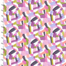 Purple Perfection-Geo Brushstrokes White 23599-WHT