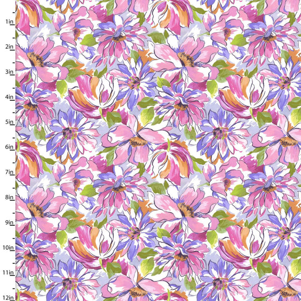 Purple Perfection-Packed Blooms Multi 23603-MLT