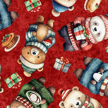 QT Cuties - Christmas Bears RED 31181-R
