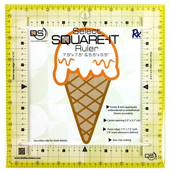 Quilters Select Square it Ruler 7-1/2in - QS-RUL75TC