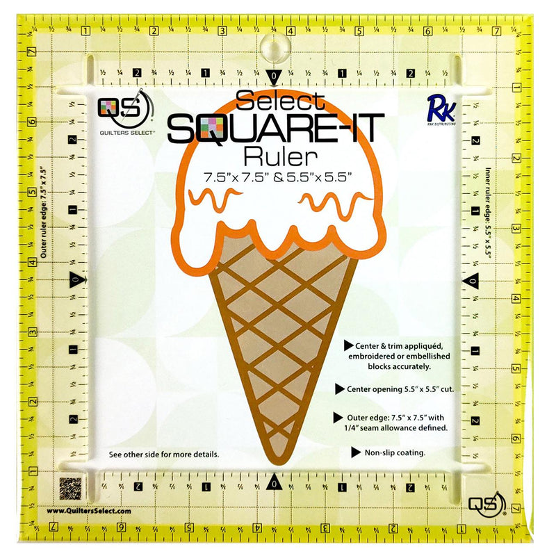 Quilters Select Square it Ruler 7-1/2in - QS-RUL75TC