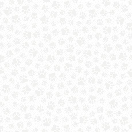 Quilting Illusions-Paw PrintsWhite 1649-26762-Z
