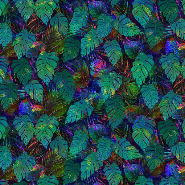 Rain Forest Leaves - Green NICK-CD3098