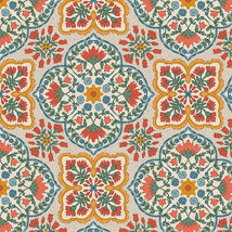 Blockprint Chic-Beige/Red 12025913