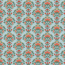 Blockprint Chic-Wall Paper Stripe Blue/Red 12025923