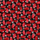 Snow Crew Mittens Q-1287-98 Black/Red