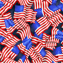 Red, White & Blue-Small Wavy Flags Navy OA604591-NAVY