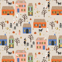 Rifle Paper Halloween-Halloween Night Linen & Metalllic Gold RP1307-LM1M