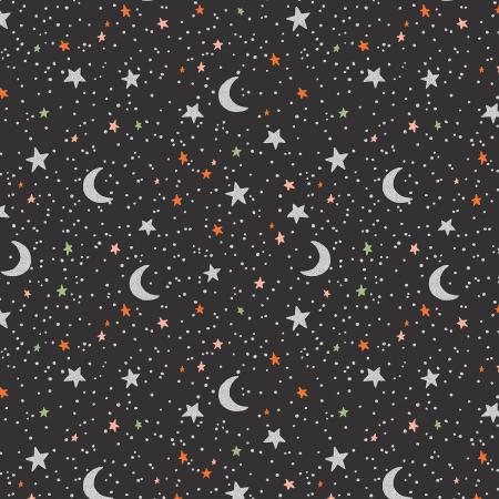 Rifle Paper Halloween-October Night Black Metallic RP1305-BK1M