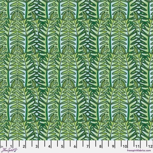 Rising Jungle-Tropical Flora Green PWCE015.XGREEN