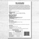 The Minimalist - SMST005