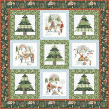 Santa's Tree Farm Panel Quilt Kit KT-16450