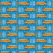 School Lunch-School Buses Blue 12025805