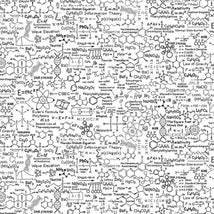 Spaced Out - Scientific Formulas-White SCIENCE-CD4015-WHITE