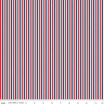 Seasonal Basics-1/8" Stripe C495- Patriotic