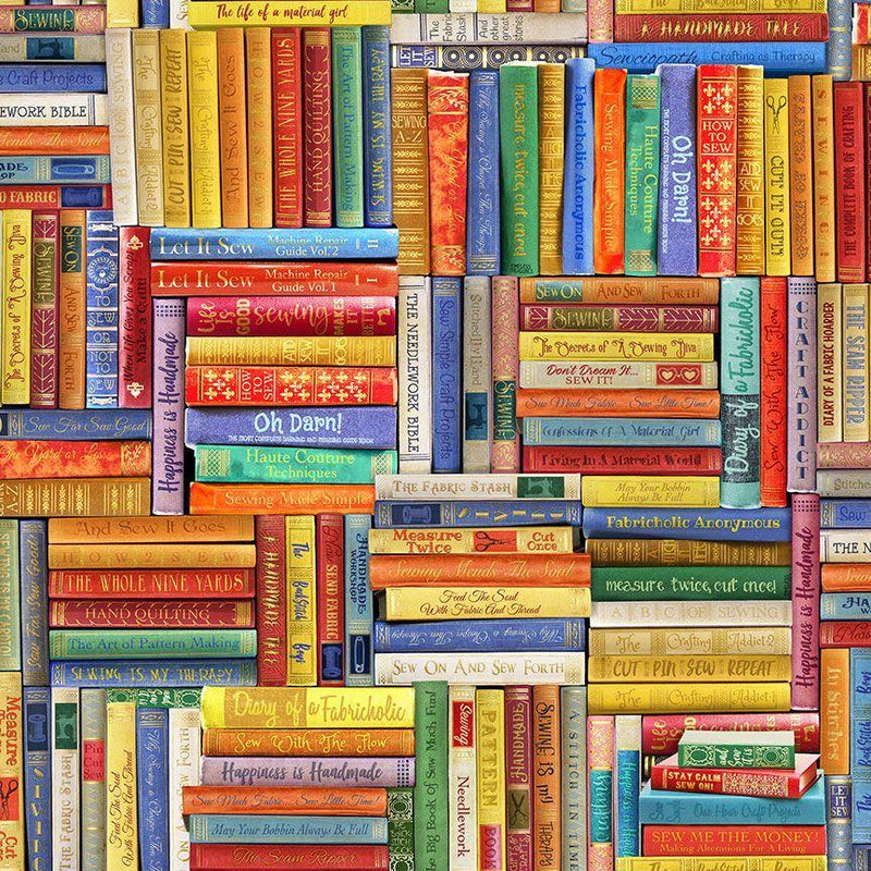 Sewing Library Books-Multi SEW-CD2597-MULTI