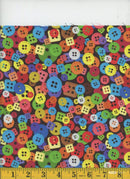 Sewing Mini Buttons-Multi 119642