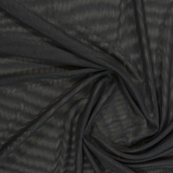 Sheer Stretch Mesh Black