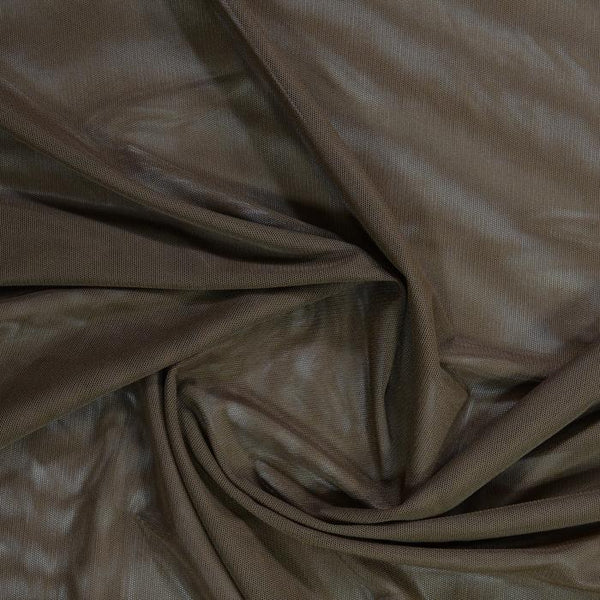 Sheer Stretch Mesh Chocolate